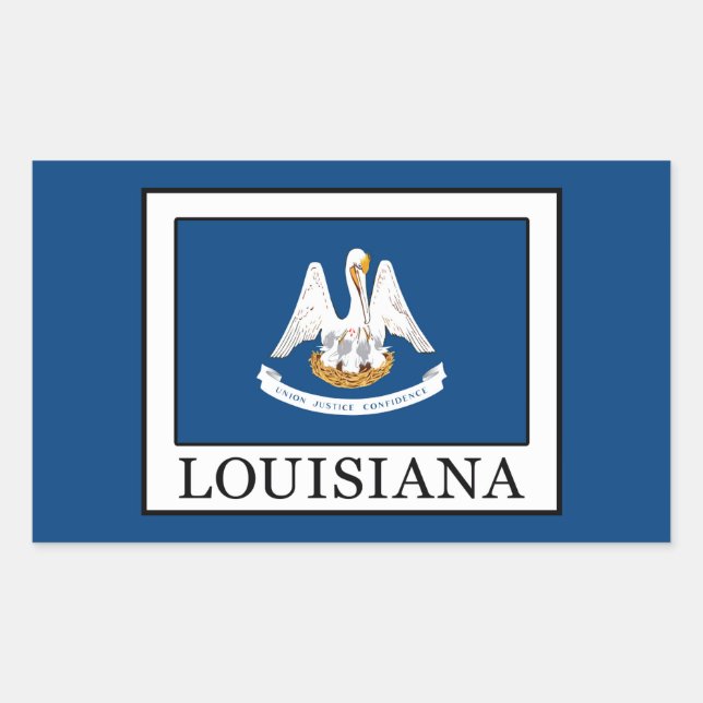 Sticker Rectangulaire Louisiane (Devant)
