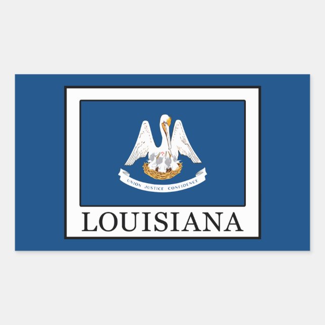 Sticker Rectangulaire Louisiane (Devant)