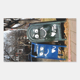 Sticker Rectangulaire love mailboxes : je vous coeur