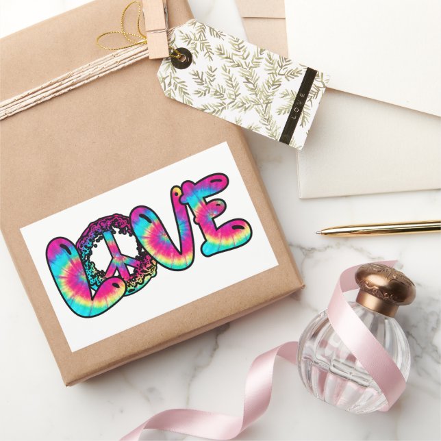 Sticker Rectangulaire Love teint cravate (Cadeaux)