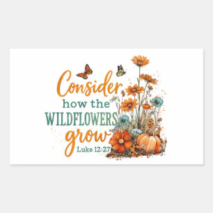 Sticker Rectangulaire Luc 12:27