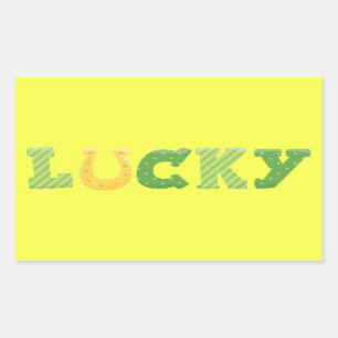 Sticker Rectangulaire Lucky St. Patrick's Day