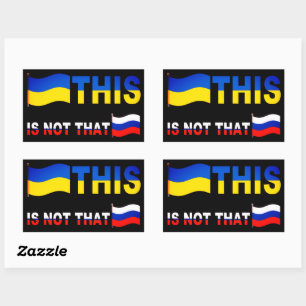 Sticker Rectangulaire L'Ukraine Ce N'Est Pas Que