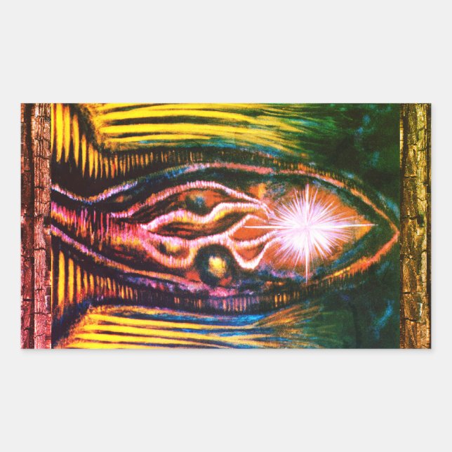 Sticker Rectangulaire Lumière céleste (Devant)