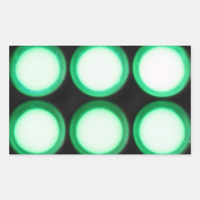Sticker Rectangulaire Luminescence verte (Devant)