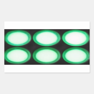 Sticker Rectangulaire Luminescence verte