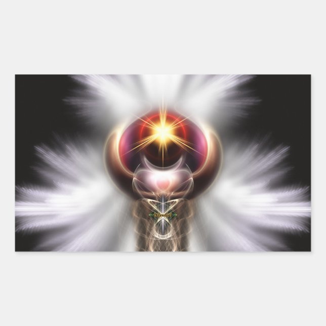 Sticker Rectangulaire Lypidian II Fractal Art (Devant)