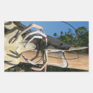 Sticker Rectangulaire M. Crustacean AKA Tête de homard ... Enfer bouddhi