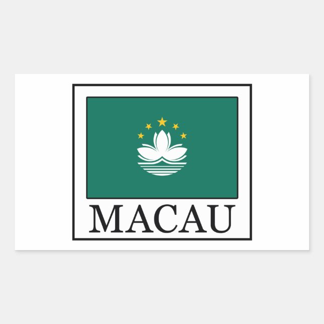 Sticker Rectangulaire Macao (Devant)