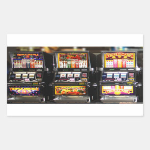 Sticker Rectangulaire Machines de rêve Las Vegas Slots