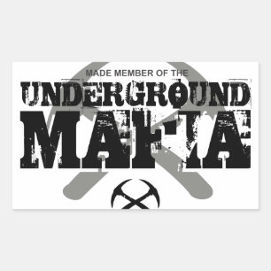 STICKER RECTANGULAIRE MAFIA SOUTERRAIN