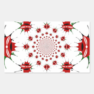 Sticker Rectangulaire Magic Kenya : Kaleidoscope 🇰 identité culturelle 