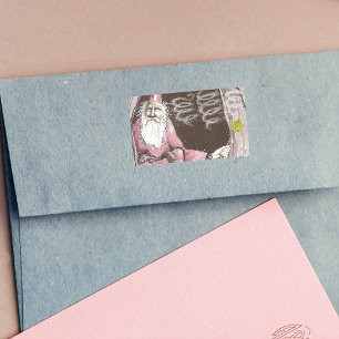 Sticker Rectangulaire Magique Ancien Assistant Elfe Magique Wand Star