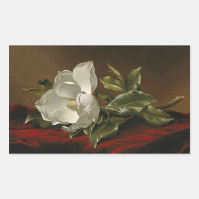 Sticker Rectangulaire Magnolia Grandiflora de Martin J. Heade, (Devant)