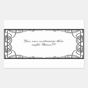 Sticker Rectangulaire Maïs chat cosmique