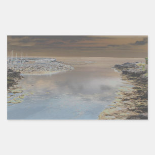 Sticker Rectangulaire Maison légère en Cascais Portugal