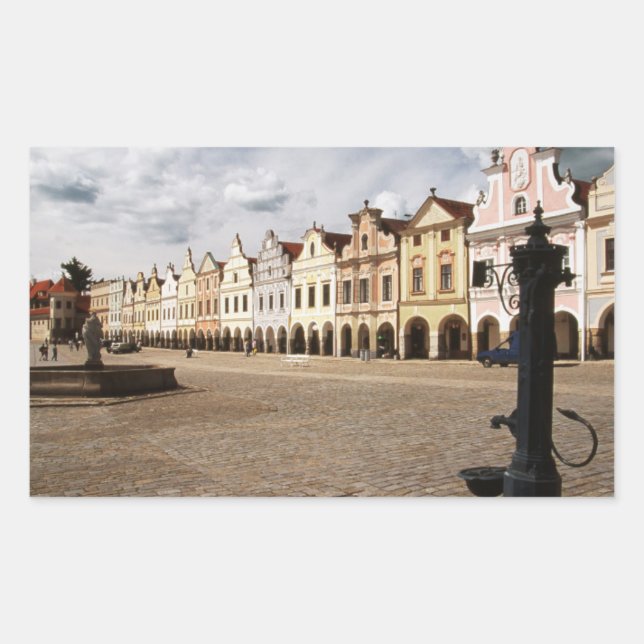 Sticker Rectangulaire Maisons de la Renaissance (Devant)