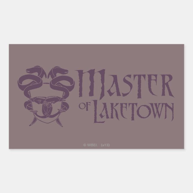 Sticker Rectangulaire Maître du nom de Laketown (Devant)