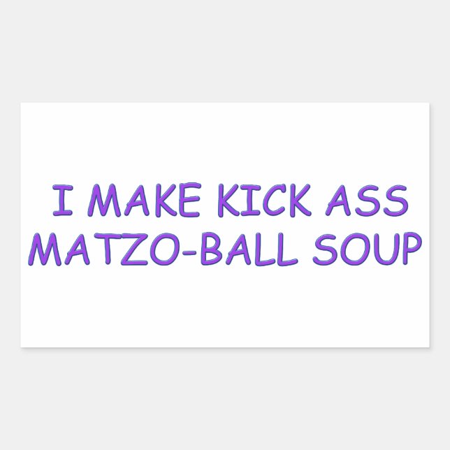 STICKER RECTANGULAIRE MAÎTRE MATZO-BALL (Devant)