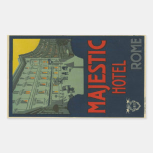 Sticker Rectangulaire Majectic Hotel Rome