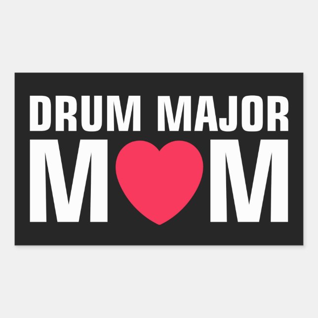 Sticker Rectangulaire Majorette Maman - Orchestre d'Harmonie (Devant)