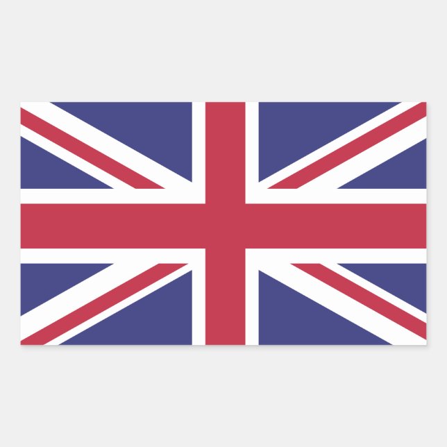 Sticker Rectangulaire Make Britain Great Again UK First Flag (Devant)