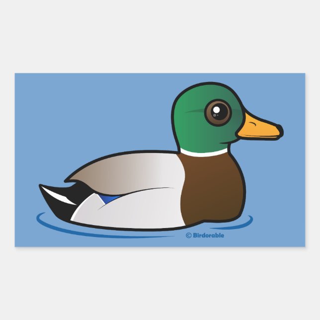 Sticker Rectangulaire Mallard Mallard (Devant)