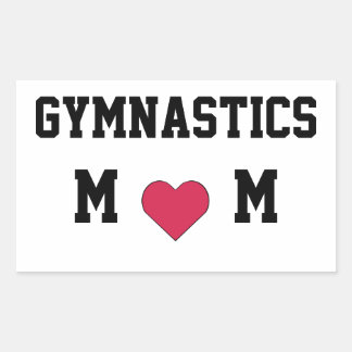 Sticker Rectangulaire Maman de gymnastique
