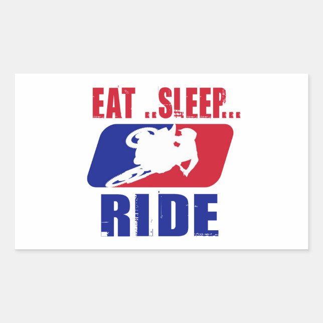 Sticker Rectangulaire Manger Dormir et rouler (Devant)