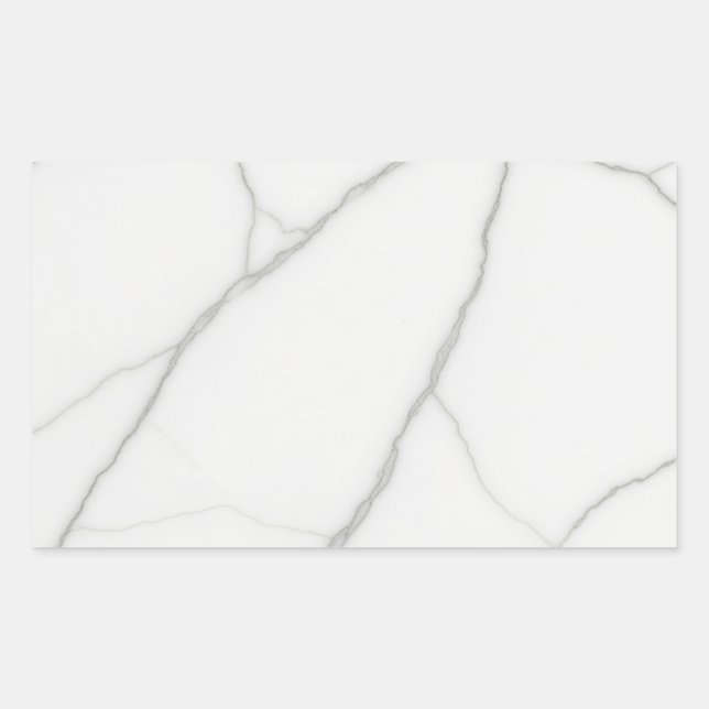 Sticker Rectangulaire Marbre Blanc (Devant)