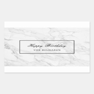 Sticker Rectangulaire Marbre moderne