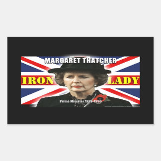 Sticker Rectangulaire Margaret Thatcher Premier ministre