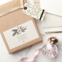 Mariage Floral Aquarelle Botanique d'Hiver