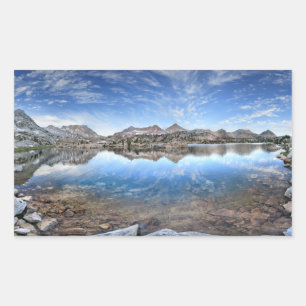 Sticker Rectangulaire Marie Lake - sentier John Muir
