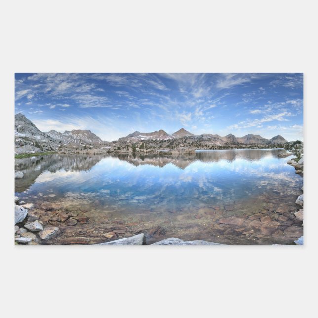 Sticker Rectangulaire Marie Lake - sentier John Muir (Devant)