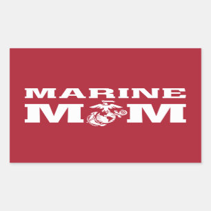 Sticker Rectangulaire Marine Maman
