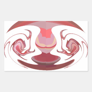 Sticker Rectangulaire Maroon Majesty : Rustic Radiance Texté Africain