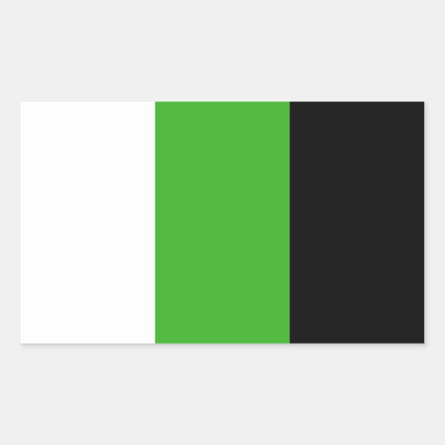 Sticker Rectangulaire Marqueurs du drapeau Neutrois (Devant)