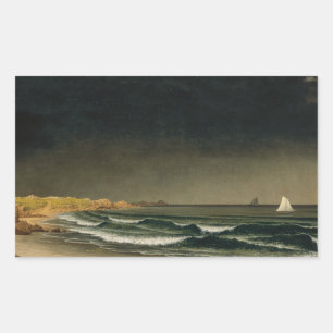 Sticker Rectangulaire Martin Johnson Heade - Vers la tempête