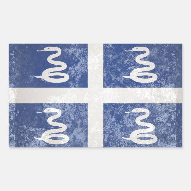 Sticker Rectangulaire Martinique (Devant)