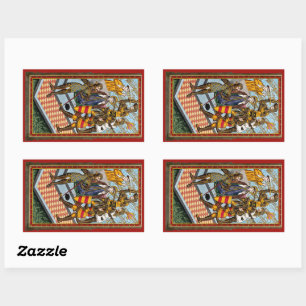 Sticker Rectangulaire Martyre de saint Thomas Becket (M 031)