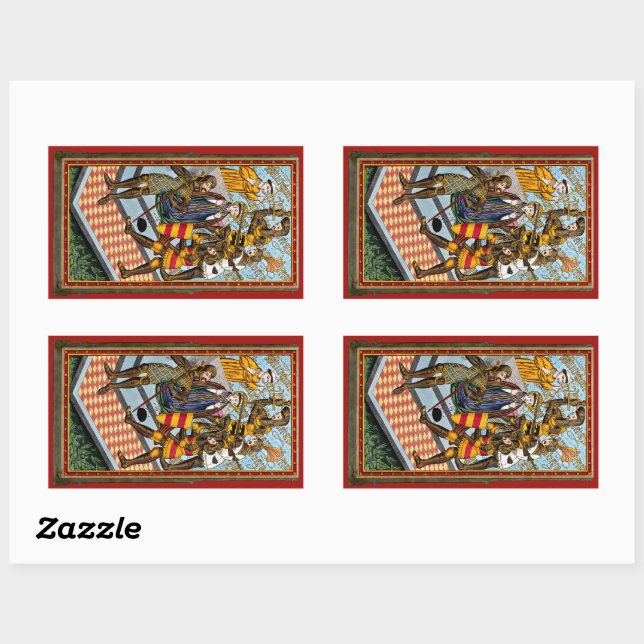 Sticker Rectangulaire Martyre de saint Thomas Becket (M 031) (Feuille)