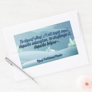 Sticker Rectangulaire Mary Pettibone Poole Citation Inspirationnelle "Ce
