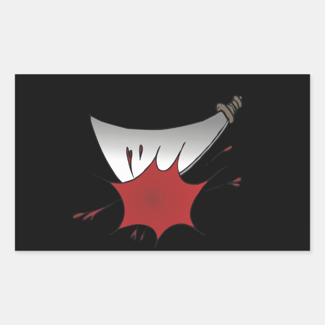 Sticker Rectangulaire Massacre de Machete (Devant)