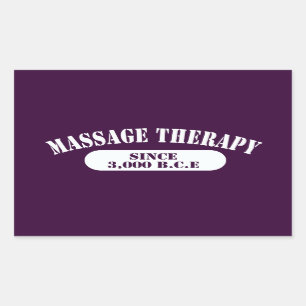 Sticker Rectangulaire Massage thérapeutique depuis 3,000 B.C.E.