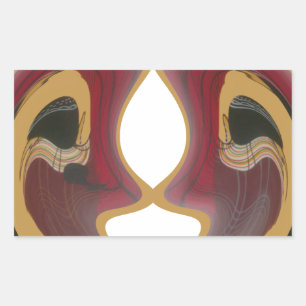 Sticker Rectangulaire Massai Mosaic : Célébration de la culture en plein