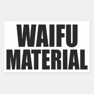 Sticker Rectangulaire Matériel de Waifu