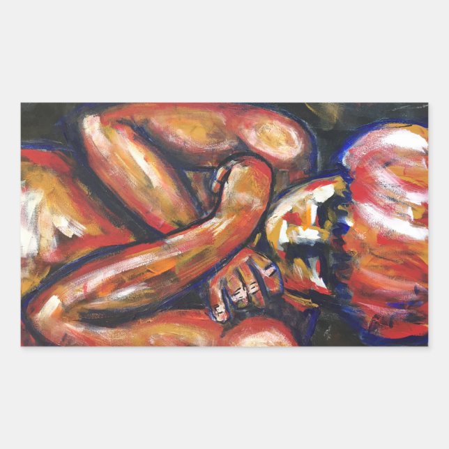 Sticker Rectangulaire Matt (Devant)