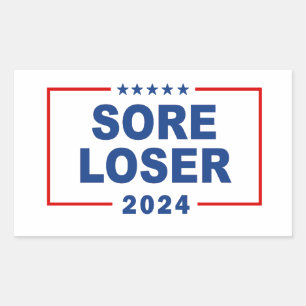 Sticker Rectangulaire Mauvais Perdant 2024