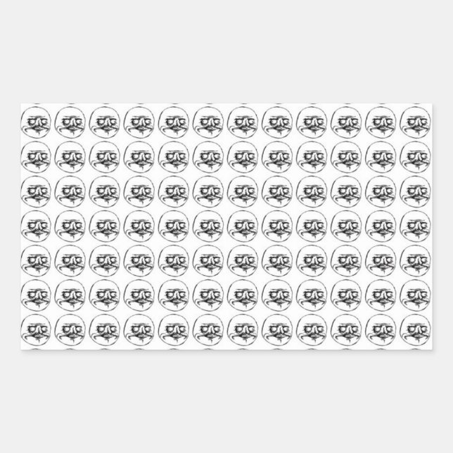 Sticker Rectangulaire Me Gusta (Devant)